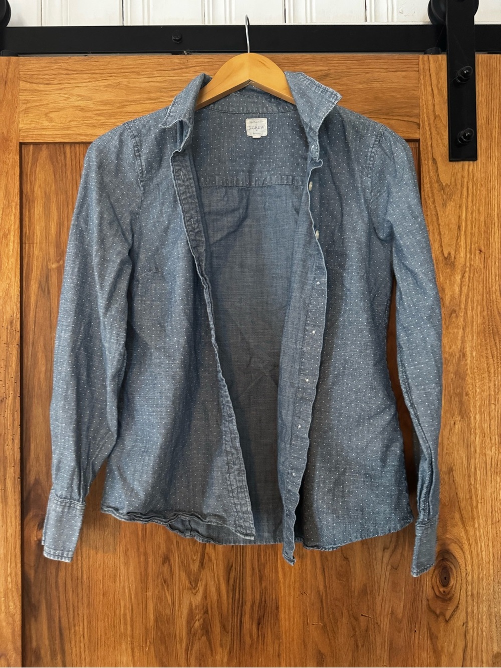 Blue Chambray Button-Up Shirt - Classic Lightweight Shirt